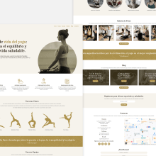 Página Web Estática: Yoga Ein Projekt aus dem Bereich Webdesign und Webentwicklung von Álvaro Muñoz Gabaldón - 17.11.2021