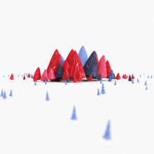Some Trees. Motion Graphics, 3D, Animation, and Art Direction project by Rada - 01.01.2021