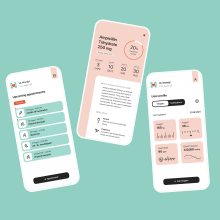 Health Care App for iOS. UX Case Study. Un projet de Design , UX / UI, Br, ing et identité, Conception de produits , et Création de logos de Ulyana Kravets - 22.11.2021