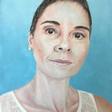 Mi Proyecto del curso: Introducción al retrato realista al óleo. Un proyecto de Bellas Artes, Pintura, Ilustración de retrato y Pintura al óleo de Arlette Cassot - 25.11.2021