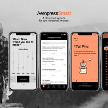 Aeropress Smart | A closed loop system for your Aeropress. Un proyecto de Diseño y Diseño de apps de Omar Ramirez - 25.11.2021