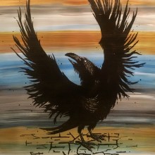 Raven Painting. Un proyecto de Pintura y Pintura acrílica de ashley_hefner - 29.11.2021