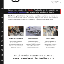 DESIGN STUDIO. Un proyecto de Diseño de automoción, Consultoría creativa, Diseño, creación de muebles					, Diseño industrial, Packaging, Diseño de producto, Diseño de juguetes e Infografía de SandwatchStudio - 30.11.2021