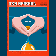 Cover for DER SPIEGEL - Merkel's End Time Ein Projekt aus dem Bereich Illustration, Verlagsdesign, Kreativität, Concept Art und Editorial Illustration von Lennart Gäbel - 23.06.2018