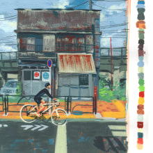 Tokyo Sketchbook Painting Studies - Personal Project. . Traditional illustration, Painting, Sketching, Stor, telling, Acr, lic Painting, Sketchbook, Color Theor, and Gouache Painting project by Don Kilpatrick III - 08.21.2020