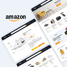 Amazon | Redesign. Un proyecto de Diseño, UX / UI, Br, ing e Identidad, Diseño interactivo, Diseño de producto, Diseño mobile, Mobile marketing y e-commerce de Belén del Olmo - 07.12.2021