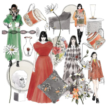 Harrods Home Magazine. Traditional illustration, and Editorial Illustration project by Zoë Barker - 12.13.2021