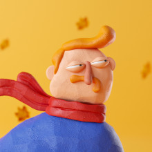 Buddies. Design, Traditional illustration, Motion Graphics, 3D, 3D Animation, and 3D Character Design project by Federico Piccirillo - 12.14.2021