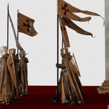 Templarios en camino. Un proyecto de Ilustración tradicional, 3D y Retoque fotográfico de David Brat - 15.12.2021