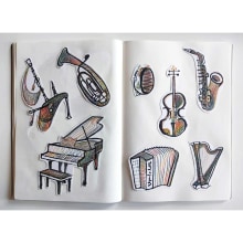 Algunas páginas de mi libreta. Un proyecto de Diseño, Ilustración tradicional, Bellas Artes, Pintura, Creatividad y Sketchbook de Yasmina Fernández Pérez - 16.12.2021