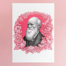Charles Darwin . Un proyecto de Ilustración tradicional, Ilustración de retrato, Ilustración con tinta e Ilustración naturalista				 de Philip Harris - 27.09.2017