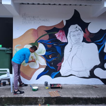 Memoria  y legado de Doña Eva . Street Art project by Darwin Delgado Ramirez - 04.13.2021