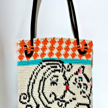 Mi Proyecto del curso: Tapestry: técnica de crochet para dibujar con hilos. Un proyecto de Diseño de complementos, Moda, Pattern Design, Tejido, DIY, Crochet y Diseño textil de Gladys Diaz - 04.12.2021
