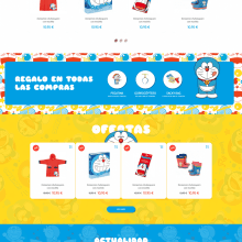 Tienda oficial de Doraemon en Prestashop. Een project van Webdesign, e-commerce, Manga y SEO van La Teva Web Diseño Web - 19.12.2021