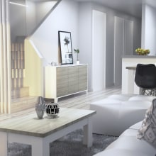 Infografias 3D espacios Interiores. (Proyecto deco+3d vivienda). Un proyecto de Diseño, Diseño, creación de muebles					, Diseño de interiores, Modelado 3D, Decoración de interiores y Diseño 3D de Rocio López - 28.12.2021