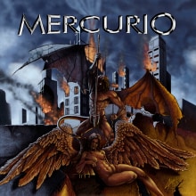 Reedición de la portada por el 10º aniversario del grupo Mercurio.. Een project van Traditionele illustratie y  Muziek van Eduardo Aros - 12.11.2021