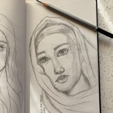 Mi Proyecto del curso: Sketchbook de retrato: explora el rostro humano. Esboçado, Desenho, Desenho de retrato, Desenho artístico, e Sketchbook projeto de Marcela Pacheco Weber - 01.01.2022
