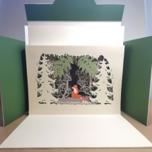 "The Little Fox", Paper Cutting: Create Paper Scenes with Depth. Un proyecto de Papercraft, Creatividad, Stor y telling de Petra Staav - 03.01.2022