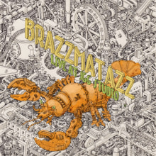 Album Cover for Brazzmatazz using isometric perspective. Ilustração tradicional, Desenho a lápis, Desenho, e Sketchbook projeto de Maarten Vanhoucke - 03.01.2022