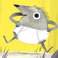 Hedgehogs in Underwear. Ilustração tradicional e Ilustração infantil projeto de Marissa Valdez - 03.01.2022