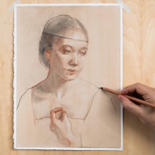 My project in Classical Portrait Drawing: The Renaissance Man’s Method course. Un proyecto de Bellas Artes, Bocetado, Dibujo, Dibujo de Retrato, Dibujo realista y Dibujo artístico de Michele Bajona - 05.01.2022