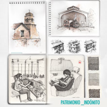 My project in Illustrated Diary: Patrimonio_Indomito Ein Projekt aus dem Bereich Illustration, Skizzenentwurf, Zeichnung, Sketchbook und Illustration mit Tinte von matiasaris95 - 20.12.2021