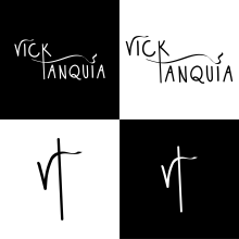 Logo y simbol -  Vick Tanquia. Un proyecto de Diseño, Publicidad, Br, ing e Identidad y Tipografía de Victoria Tanquía - 02.01.2022