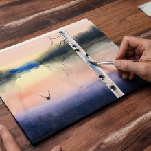 My project in Atmospheric Landscapes in Watercolor  course. Un proyecto de Bellas Artes, Pintura y Pintura a la acuarela de Christian Koivumaa - 10.01.2022