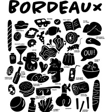 Vacaciones en Bordeaux . Traditional illustration, Vector Illustration, and Digital Illustration project by Jaime Hayde - 01.11.2022