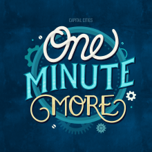One minute more. Lettering, Digital Lettering, and 3D Lettering project by Juan Carlos López Gómez - 01.14.2021
