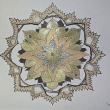 Meu projeto do curso: A arte de desenhar mandalas: crie padrões geométricos. Un proyecto de Dibujo e Ilustración con tinta de Victor Louvisi - 04.01.2022