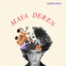 Meu projeto do curso: Infografia de Maya Deren. Un proyecto de Animación, Diseño interactivo, Infografía y Diseño digital de julia.okano - 17.01.2022