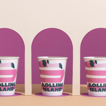 Rolling Island ice cream shops. Design, Traditional illustration, Br, ing, Identit, Character Design, Packaging, Naming, and Vector Illustration project by Boo Republic (Marios Georntamilis) - 03.27.2020