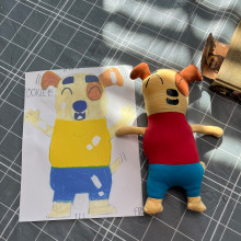 My project in Soft Toy Creation for Beginners course. Design de personagens, Artesanato, e Design de brinquedos projeto de Eli McGinnis - 31.01.2022