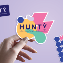 hunty. Un projet de Design , Br, ing et identité, Design graphique, Naming , et Création de logos de LaValentina - 02.02.2022