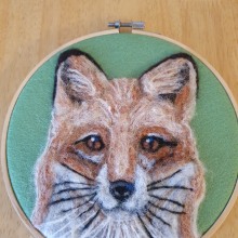 My project in Needle Felting: Paint Portraits with Wool course. Arts, Crafts, Textile Illustration, Fiber Arts, Naturalistic Illustration, Needle Felting, and Textile Design project by bonnie381 - 02.05.2022