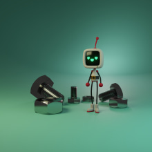 Roby!. Un proyecto de Motion Graphics, Diseño de personajes, Diseño de producto y Modelado 3D de Pasqual Monzonís - 08.02.2022