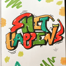 Mi Proyecto del curso: Lettering inspirado en grafiti. Un proyecto de Tipografía, Caligrafía, Lettering, Caligrafía con brush pen, Diseño tipográfico, H y lettering de phg2t9kfjd - 08.02.2022