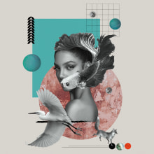 Digital collage. Un proyecto de Diseño gráfico, Collage, Diseño digital e Ilustración editorial de Sabina Czypionka - 30.01.2022