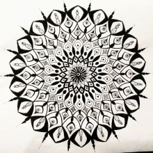 Mi Proyecto del curso: El arte de dibujar mandalas: crea patrones geométricos. Desenho e Ilustração com tinta projeto de Sandra Murad - 07.02.2022