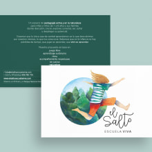 El Salto, escuela viva. Design, Traditional illustration, Br, ing, Identit, Graphic Design, and Logo Design project by Botánico - 02.11.2022