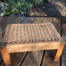 My project in Furniture Design: Introduction to Danish Cord Weaving course. Arts, Crafts, Furniture Design, Making, Interior Design, Decoration, Fiber Arts, Upc, and cling project by Jill Foreman - 02.13.2022