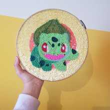 Fan Art Pokémon Bulbasaur. Embroider, and Sewing project by virginiadare_90 - 02.16.2022