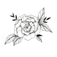 Mój projekt z kursu: Wprowadzenie do tatuowania. Un proyecto de Ilustración tradicional, Diseño de tatuajes e Ilustración botánica de Paulina Katarzyna Mol - 01.02.2022