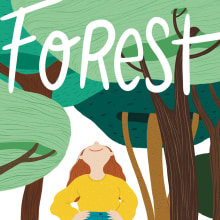 Forest. Traditional illustration project by Núria Ventura - 02.18.2022