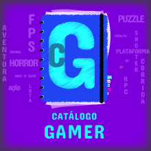 Logotipo da página Web Catálogo Gamer. Un proyecto de Diseño, Diseño Web y Diseño de logotipos de Rafael Silva de Souza - 14.02.2022