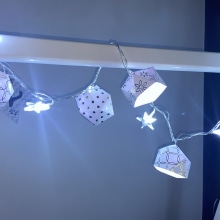 Mi Proyecto del curso: Creación de lámparas de origami con papel. Artesanato, Design e fabricação de móveis, Design de iluminação, Papercraft, Decoração de interiores, e DIY projeto de Eliana Mariño - 16.02.2022