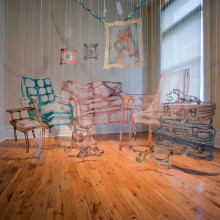 Living Room. Installations, Embroider, Sewing, and Fiber Arts project by Amanda McCavour - 02.23.2022