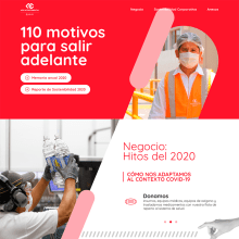 Lindley Memoria Anual 2020. Web Design, and Web Development project by Victor Alonso Pérez Lupú - 08.17.2021