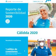 Calidda - Reporte de Sostenibilidad 2020. Web Design, e Desenvolvimento Web projeto de Victor Alonso Pérez Lupú - 22.05.2021